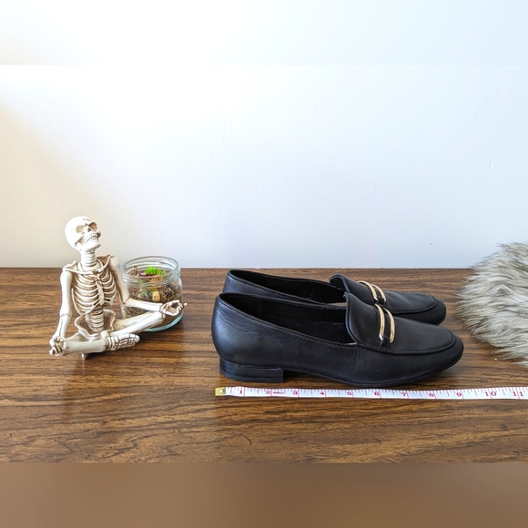 black leather loafers (with gold detail) | ALDO - Picture 4 of 6